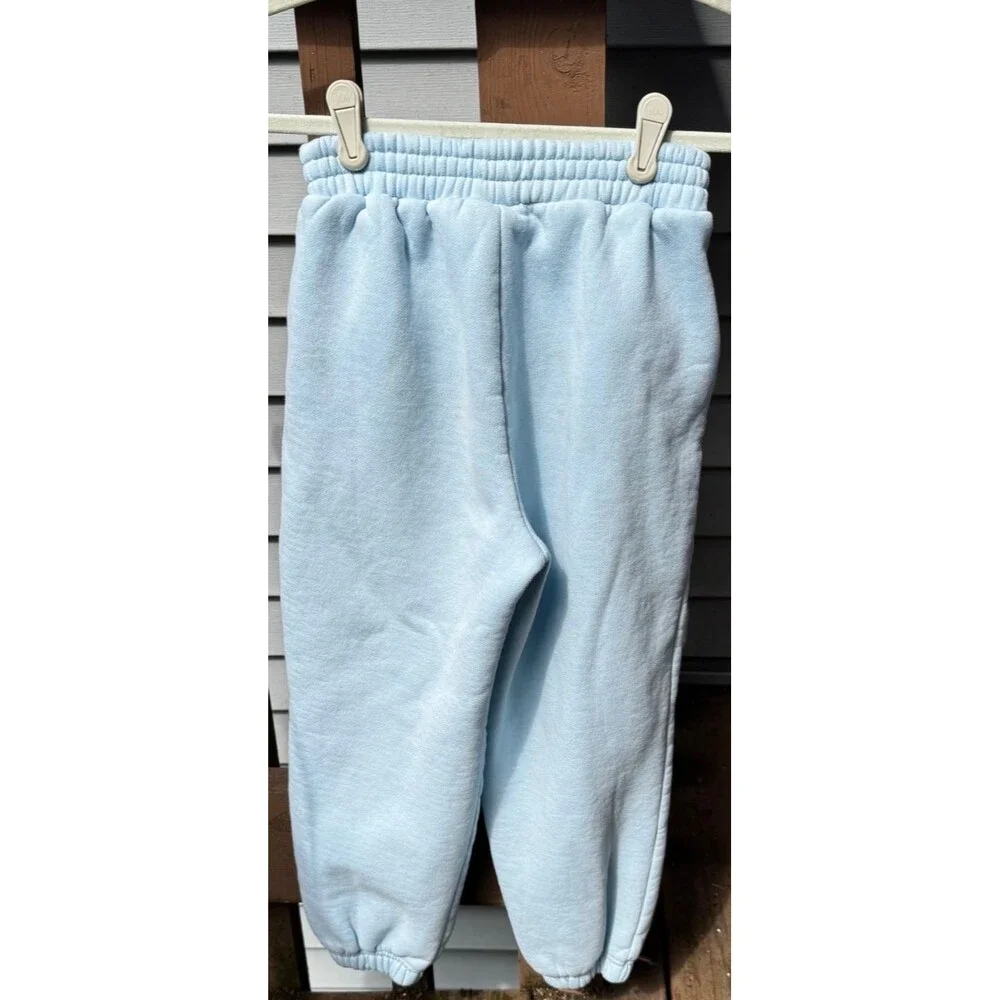 Comfrt Kids Pastel Edit Sweatpants Baby Blue Fleece Joggers Youth Small